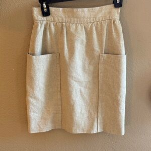 Cartonnier Beige Pencil Skirt